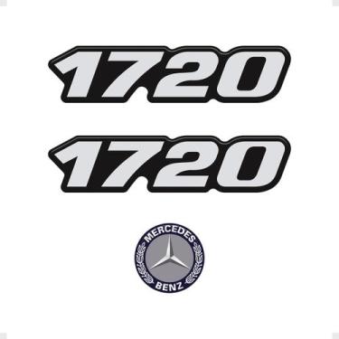 Imagem de Kit Adesivos 1720 Caminhão Mb Mercedes Resinado - Generico - SPORTINOX