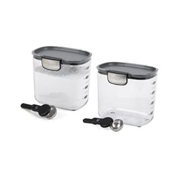 Imagem de Progressive International Prokeeper + Plástico Transparente Hermético para Alimentos Baker'S Kitchen Storage Organization Container Conjunto de Recipientes com Acessórios Magnéticos, Conjunto de 2 Peç