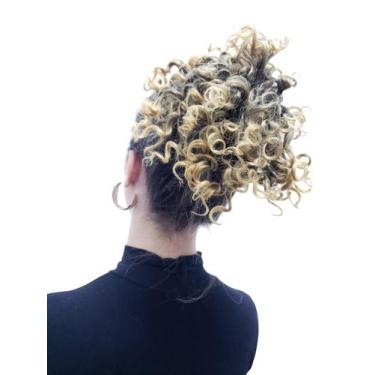 Imagem de Aplique  Afro Puff Ombre Mel Volume Coque Sensacional - dinka 