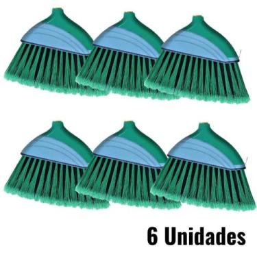 Imagem de Vassoura Limpeza Varre Canto Nylon Plus Macia S/ Cabo Cx 6 - Fantastic
