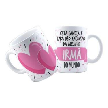 Imagem de Caneca Cerâmica USO EXCLUSIVO DA MELHOR IRMÃ DO MUNDO - Quatro Estaçõe