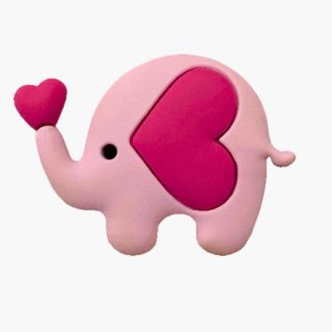 Imagem de Kit 50 Peças aplique Emborrachado Elefante Rosa - RAE