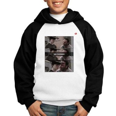 Imagem de Moletom Infantil Vai chorar - Foca na Moda, Branco, Preto, 2