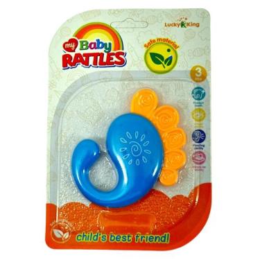 Imagem de Mordedor Chocalho Emborrachado Bebê Infantil Brinquedo Baby - Dony Toy