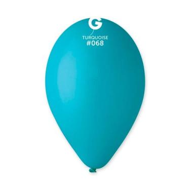 Imagem de Balão de Festa Látex Liso - Turquoise (Turquesa) 068 - Gemar - Rizzo