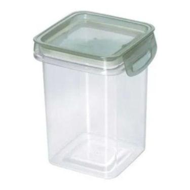 Imagem de Pote Porta Mantimento Trava Mais Cristal 830ml Plasutil - Plasútil, Ve