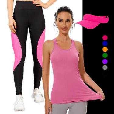 Imagem de CONJUNTO REGATA DRY FIT Tecido furadinho + CALÇA leg LEGGING REDINHA +