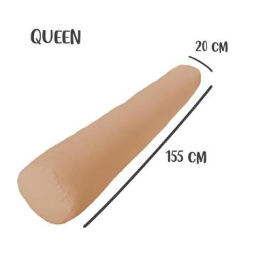 Imagem de Capa para Rolo de Cabeceira Queen 155x20cm Nude Arrumadinho Enxovais