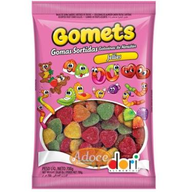 Imagem de Bala goma gomets frutas 700g dori
