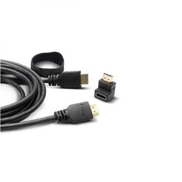 Imagem de Cabo HDMI ELG HS18L 2.0 High Speed 1.6 Metros Adaptador 90