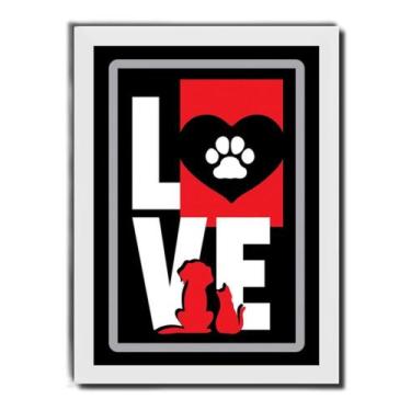 Imagem de Quadro Arte Medicina Veterinária Amor Pet Saude - Fanarte