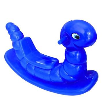 Imagem de Gangorra Minhoquinha Infantil Nhoca - Azul - MULTIPLASTIC