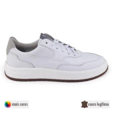 Imagem de Sapatênis Masculino Democrata 600101 Danim Drake Pulse, Branco, 39