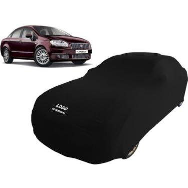 Imagem de Capa Para Cobrir Carro Fiat Linea Essence Tecido Helanca - Mz, Preta