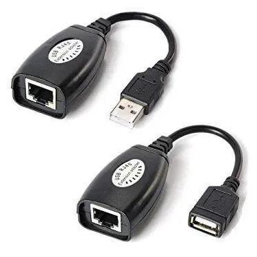 Imagem de Extensor Usb X Rj45 Via Cabo De Rede Até 45 Metros - FLY ACE. 