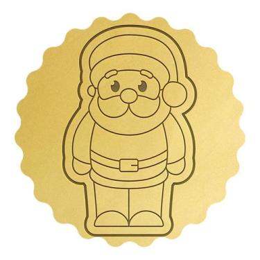 Imagem de Cortador Biscoito Natal Papai Noel em Pé Cute - DOCE IMPRESSO,  11,5cm