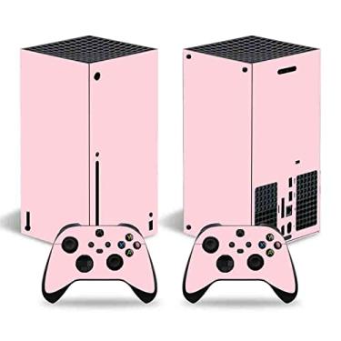 Imagem de Skin Sticker for Xbox Series X Console, Full Set Vinyl Decal Protective Wrap Cover for Wireless Controller (Pink)