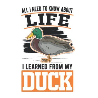 Imagem de Notebook With Duck: Duck Gift Breeder / 6x9 Inches / 120 graph Sites