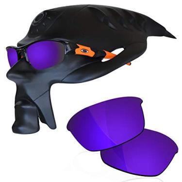 Imagem de RockShell Lentes polarizadas de substituição para óculos de sol Oakley Flak Jacket - Plasma Purple