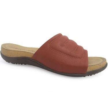 Imagem de TAMANCO NEW FACE CONFORTO DE COURO 21711 12) - TIJOLO
