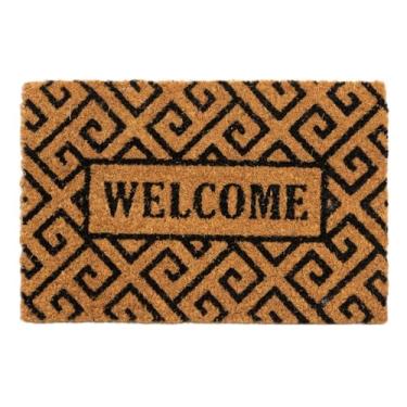 Imagem de Edantex, Capacho Fibra de Coco Sergipe 03 Bege-Preto 0,30X0,45M