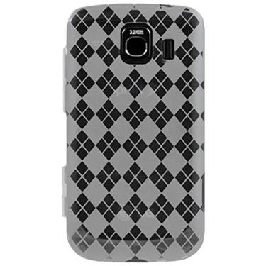 Imagem de Amzer Capa Luxe Argyle de gel macio TPU de alto brilho para LG Optimus S/LG Optimus U - transparente