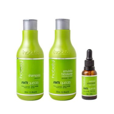 Imagem de Kit Antiqueda Hobety Shampoo 300ml+Emulsão 300ml+Loção 35ml - Hobety P