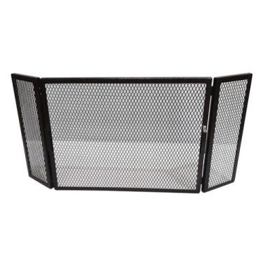 Imagem de Tela Proteção Grade Lareira Ouro Envelhecido 18+45+18x39cm - INOX LAUR