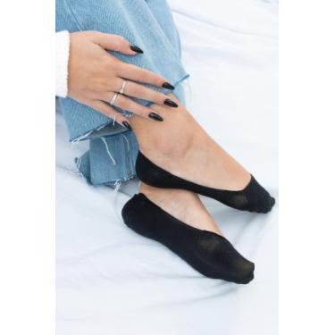 Imagem de Kit meia sapartilha super invisivel selene, Branco