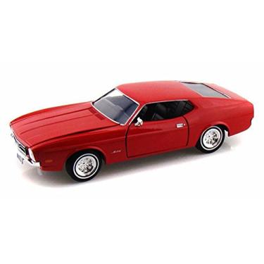 Imagem de 1971 Ford Mustang Sportsroof Red 1/24 Diecast Model Car by Motormax