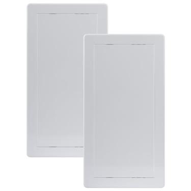 Imagem de Vent Systems - Porta de Acesso Plástico ABS Branco - Painel de Acesso 15 x 30 cm - Pacote com 2 - Para Drywall, Parede e Teto - Serviço Elétrico e Encanação