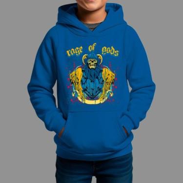 Imagem de Moletom Canguru Infanto Juvenil Algodão Moda De Rua Confortável Invern