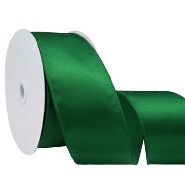 Imagem de Fita de Cetim Simplegoal Verde Floresta - 6,35cm x 22,86m