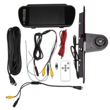 Imagem de Carro Terceira Luz de Freio Câmera de Visão Traseira 7 Polegadas Câmera de Backup Monitor Kit Compatível Para Mercedes Benz Sprinter Crafter