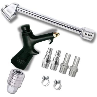 Imagem de Kit Bico Passar Ar Encher Pneu Com Acessórios Compressor