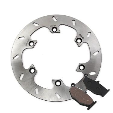 Imagem de Kit de rotor e pastilhas de disco de freio traseiro compatível com Suzuki GSXR 1300 Hayabusa 2008-2015, B-KING 1300 2008-2010, acessórios de substituição de motocicleta