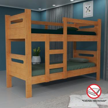 Imagem de Beliche Solteiro MDF Compacto p/ Chácara Pousada Cerejeira