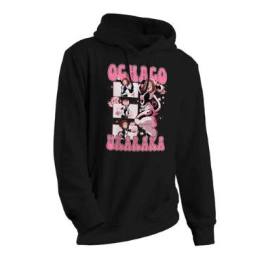 Imagem de Moletom Canguru Unissex Anime Boku No Hero Ochaco Uraraka - Abstract G