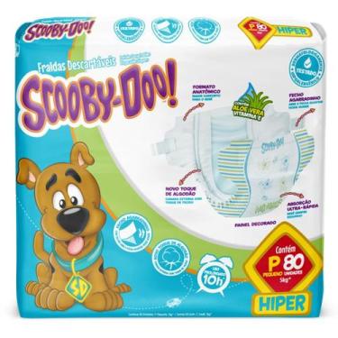 Imagem de Fralda Scooby Doo Hiper 1 Pacote Tamanho P  80 Unidades - Scooby Hiper