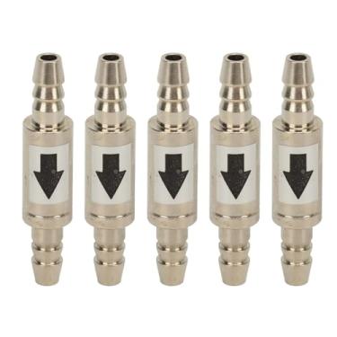 Imagem de Jauarta 5 peças de válvula de retenção unidirecional de aço inoxidável válvula de retenção de CO2 para geradores de zona de aquário de peixes