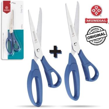 Imagem de Kit 2 Tesoura Mundial Multiuso 160N 8 1/2 21 cm Creative Costura Artes