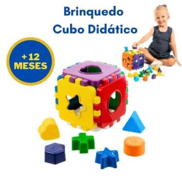 Imagem de Brinquedo Didático Colorido Monta e Desmonta Com Peças De Encaixar - K