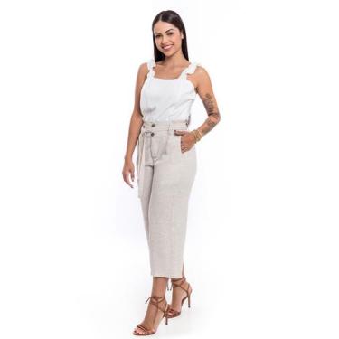 Imagem de Bermuda Feminina Pantacourt Sem Elastano - Restrito Jeans, 03, 36