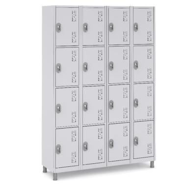 Imagem de Armário Metálico 16 Portas Organização Tranca Guarda Volume