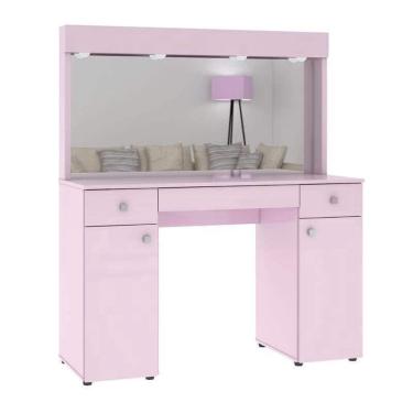 Imagem de Penteadeira Jb 7500 Luxo Rose Brilho - Jb Bechara