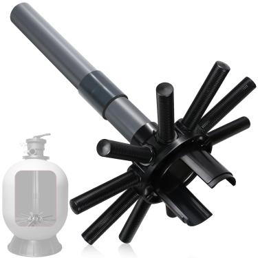 Imagem de Rugam SX180DA Conjunto lateral de peças de filtro de piscina com tubo central compatível com filtro de areia Hayward Pro Série S180T, peças de reposição de filtro de areia para piscina de spa