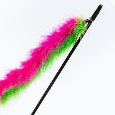 Imagem de Varinha com Fita Glitter Pawise para Gatos  Brinquedo Interativo que E