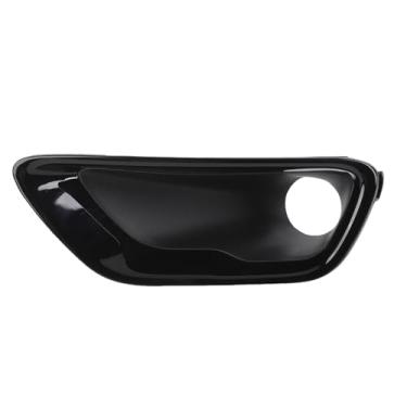 Imagem de Front Bumper Fog Light Bezel Nevoeiro Quadro Luz de Nevoeiro Lâmpada Grille Capa Exterior Guarnição Substituição para 2016 para 2022 Preto Brilhante (Esquerda