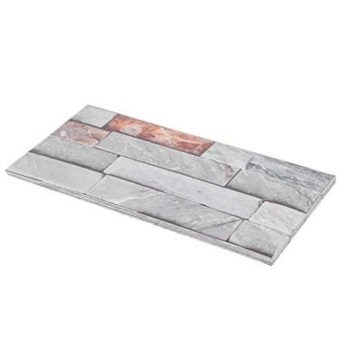 Imagem de Adesivo de Ladrilhos, Descasque e Backsplash Com Adesivo Com Adesivo Automínio de Ladrilho PVC Casco de Backsplash e Backsplash para Decorar Sala de Estar, Cozinha, Banheiro, Sala de Jantar (Kit046)