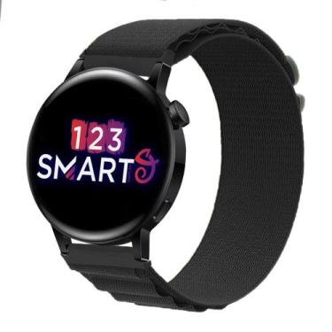 Imagem de Pulseira de Nylon com Presilha para GT 2 42mm e GT 3 42mm - Preto - 12